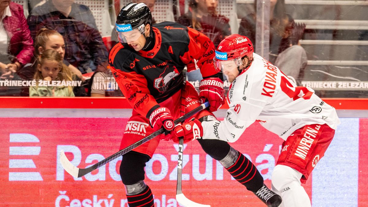 Vysoká výhra Třince, ale varovný prst. Držel nás Káca a góly v přesilovkách, řekl Michal Kovařčík